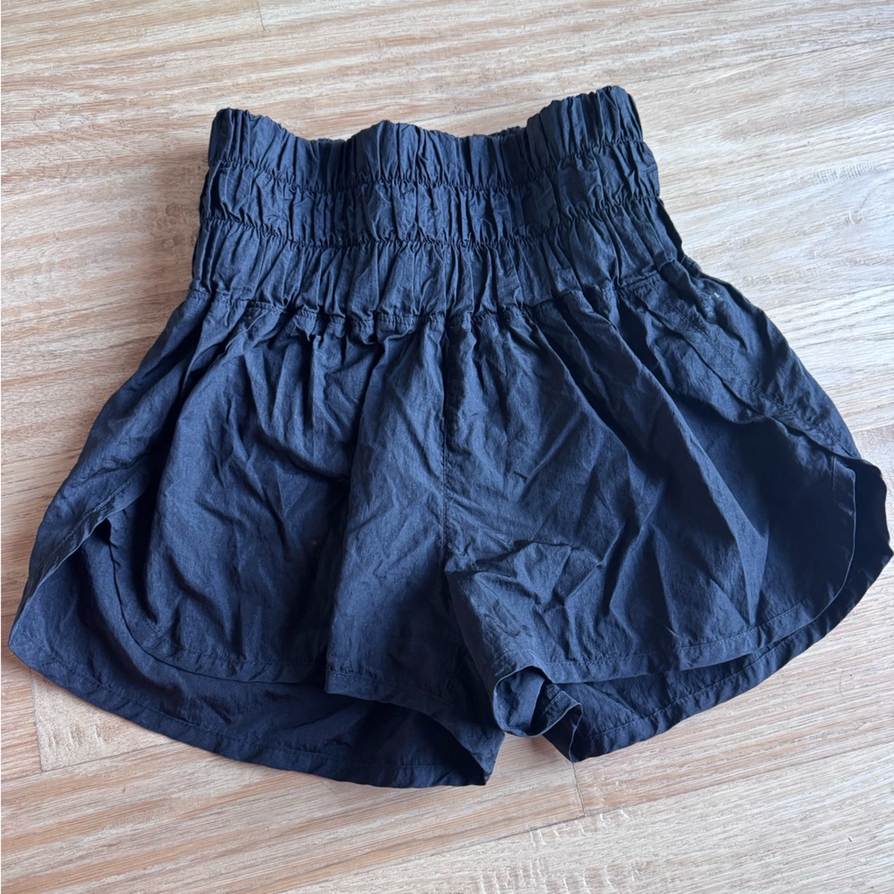 Free People Black Flowy Short